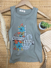 Sensitive Savage Sage Tank