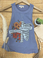 Kinda Emotional Kinda Emotionless Skeleton Tank