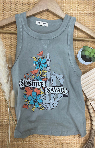 Sensitive Savage Sage Tank WHOLESALE