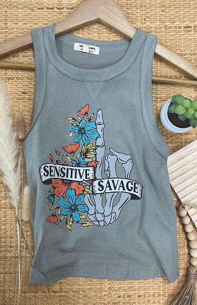 Sensitive Savage Sage Tank