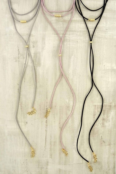 Mauve Wrap Choker