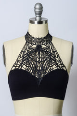 Morticia Halter Bralette