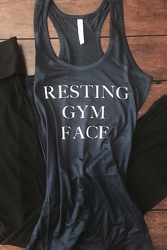 Resting Gym Face Tank