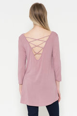 Mirage Criss Cross Backless Top