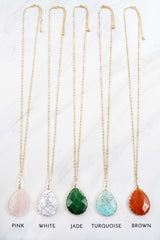 Teardrop Stone Pendant