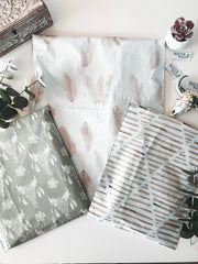 Neutral Earth Toned Bohemian Poly Mailers