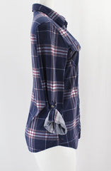 Slim Fit Flannel - Navy