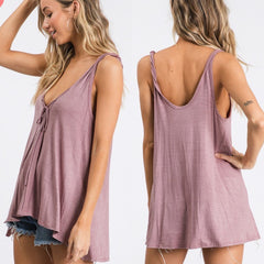 Mauve Twisted Tank
