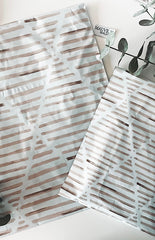 Neutral Lattice Bohemian Poly Mailers