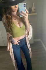 17322 DEEP V COMPRESSION CROP TOP