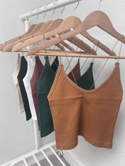 172162 Spaghetti Strap Crop Top
