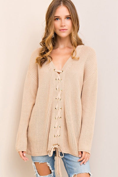 Maggie Sweater in Taupe