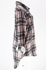 Mauve/Black Slim Fit Flannel