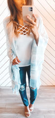 124020 Dip Tie Dye Kimono