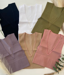 17322 DEEP V COMPRESSION CROP TOP