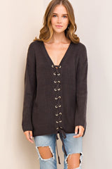 Maggie Sweater in Charcoal