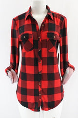 RED/BLACK BUFFALO PLAID FLANNEL