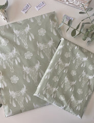 Pampas Grass Neutral Bohemian Poly Mailers