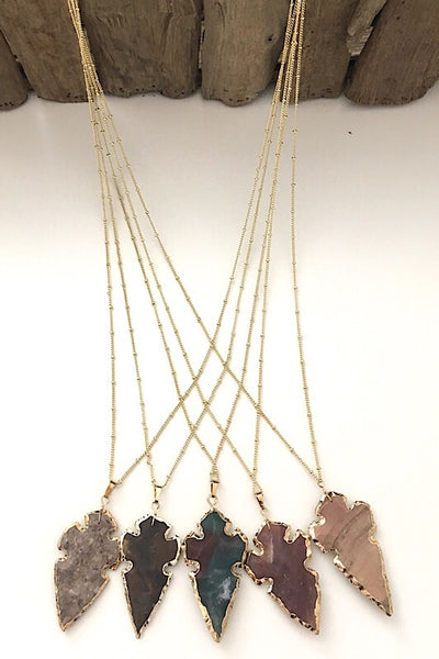 Kaitlin Jagged Arrowhead Necklace
