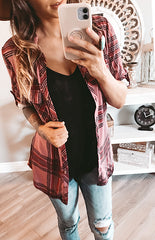 BLUSH/MAGENTA FLANNEL