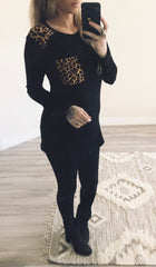Leopard Pocket Blouse