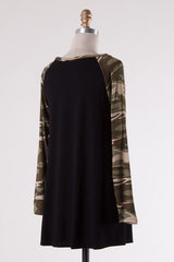 Jane Camo Baseball Tee
