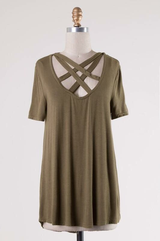Michelle Blouse in Olive