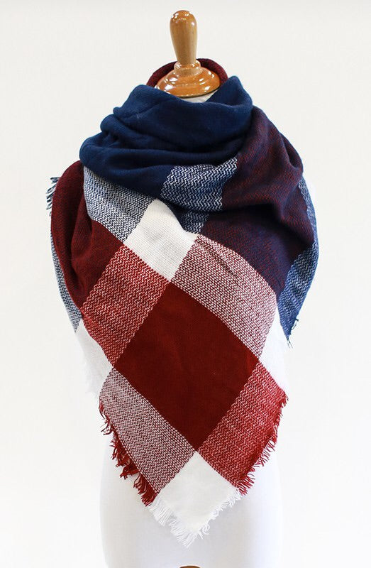 Red/Navy Scarf