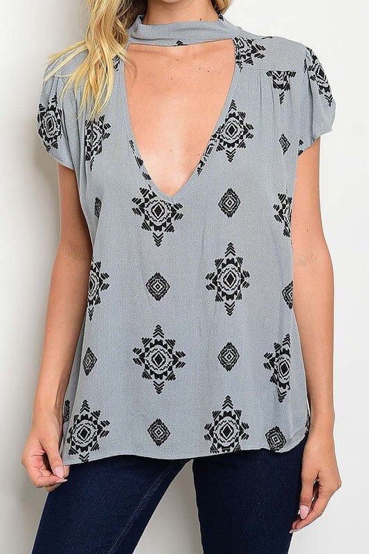 Myrtle Blouse in Gray