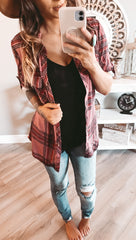 BLUSH/MAGENTA FLANNEL