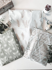 Pampas Grass Neutral Bohemian Poly Mailers